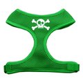 Unconditional Love Skull Crossbones Screen Print Soft Mesh Harness Emerald Green Medium UN788472